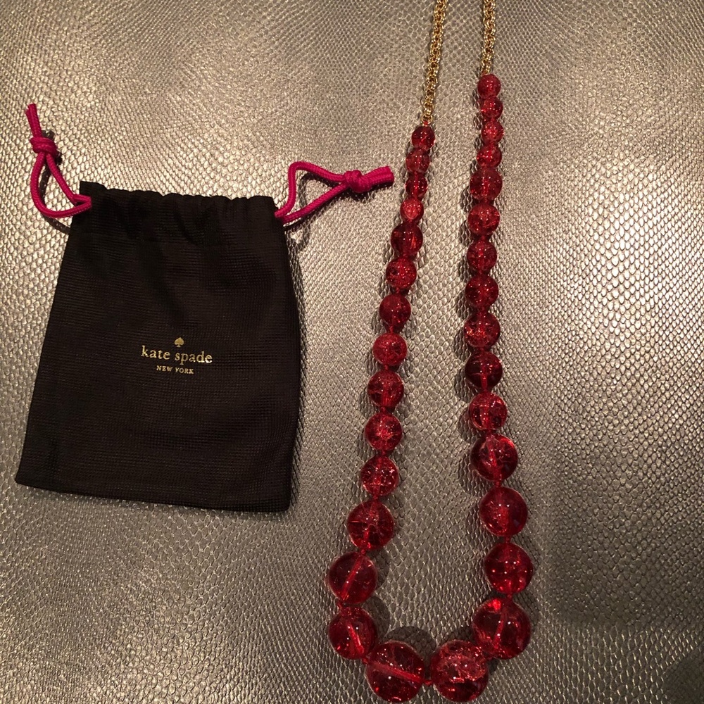 Kate Spade Orange Beaded Necklace